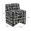 TOV Furniture Pippa Geometric Jacquard Weave Stool