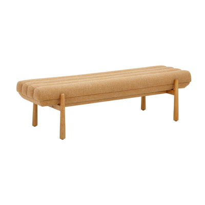 TOV Furniture Julianna Sunflower Yellow Heavy Linen Bench