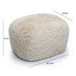 TOV Furniture Britt Contract-Grade Vegan Shearling Ottoman