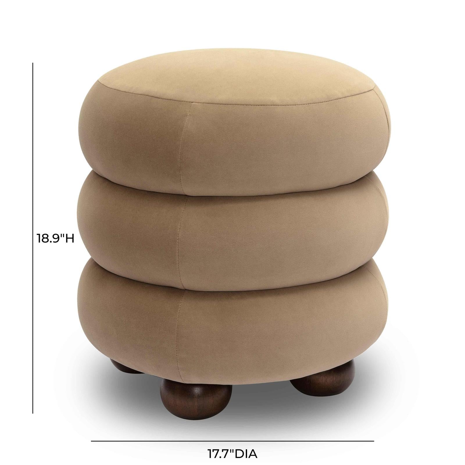 TOV Furniture Stefanie Performance Velvet Ottoman