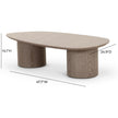 TOV Furniture Rhema 2-Piece Washed Ash Nesting Coffee Table Set