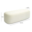 TOV Furniture Graceland Faux Mohair Bench