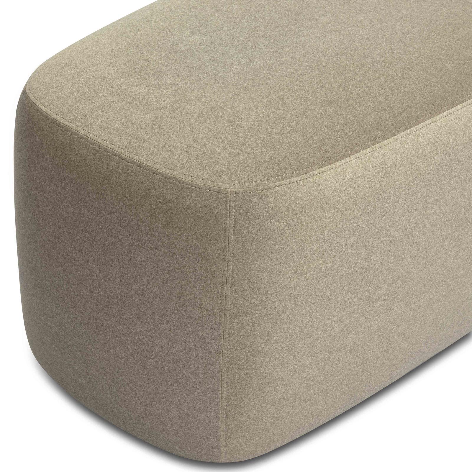 TOV Furniture Graceland Faux Mohair Bench