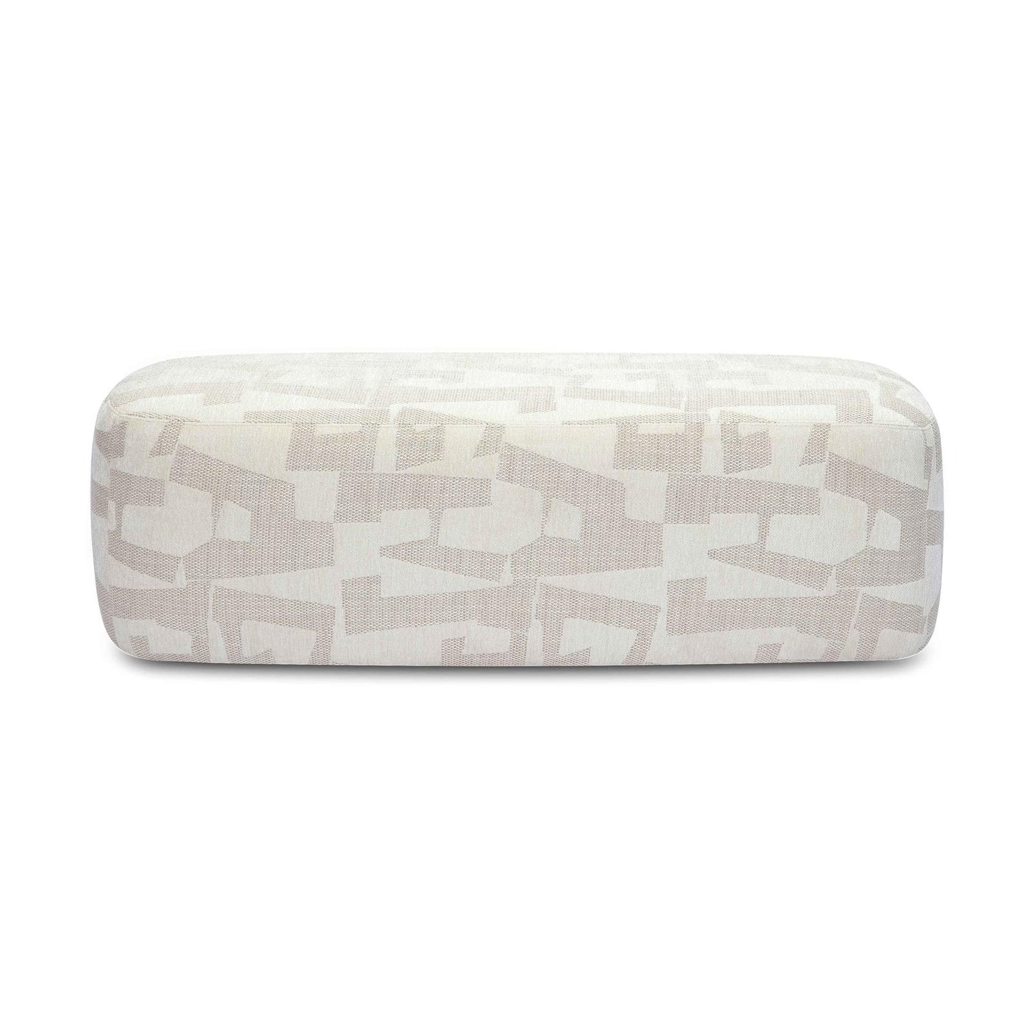 TOV Furniture Graceland Cream Jacquard Bench