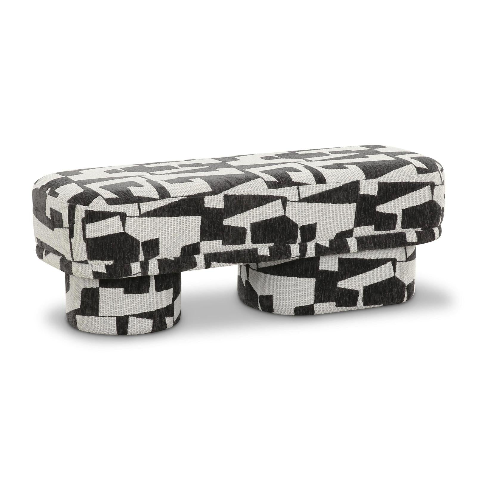 TOV Furniture Lena Jacquard Bench