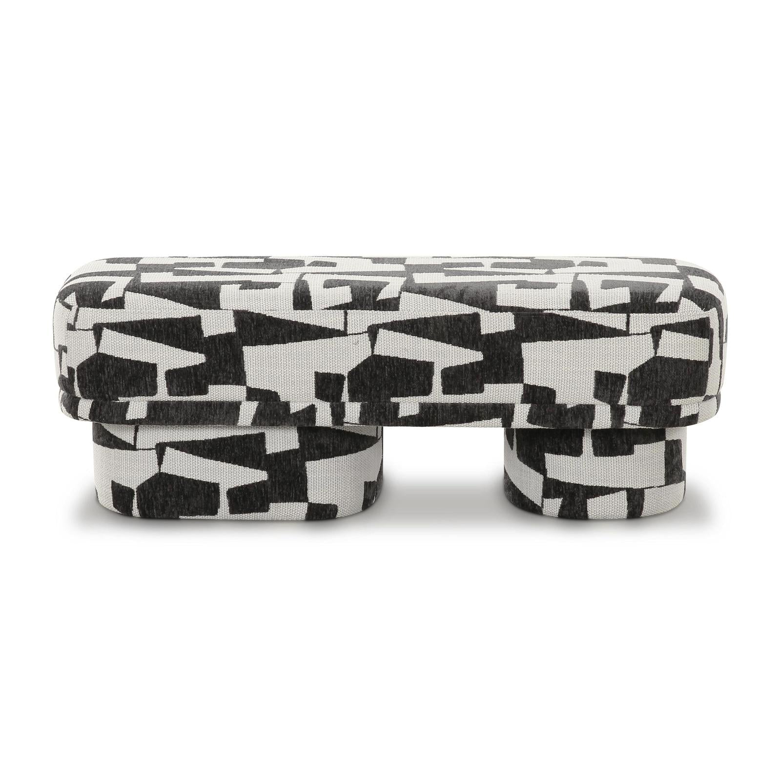 TOV Furniture Lena Jacquard Bench