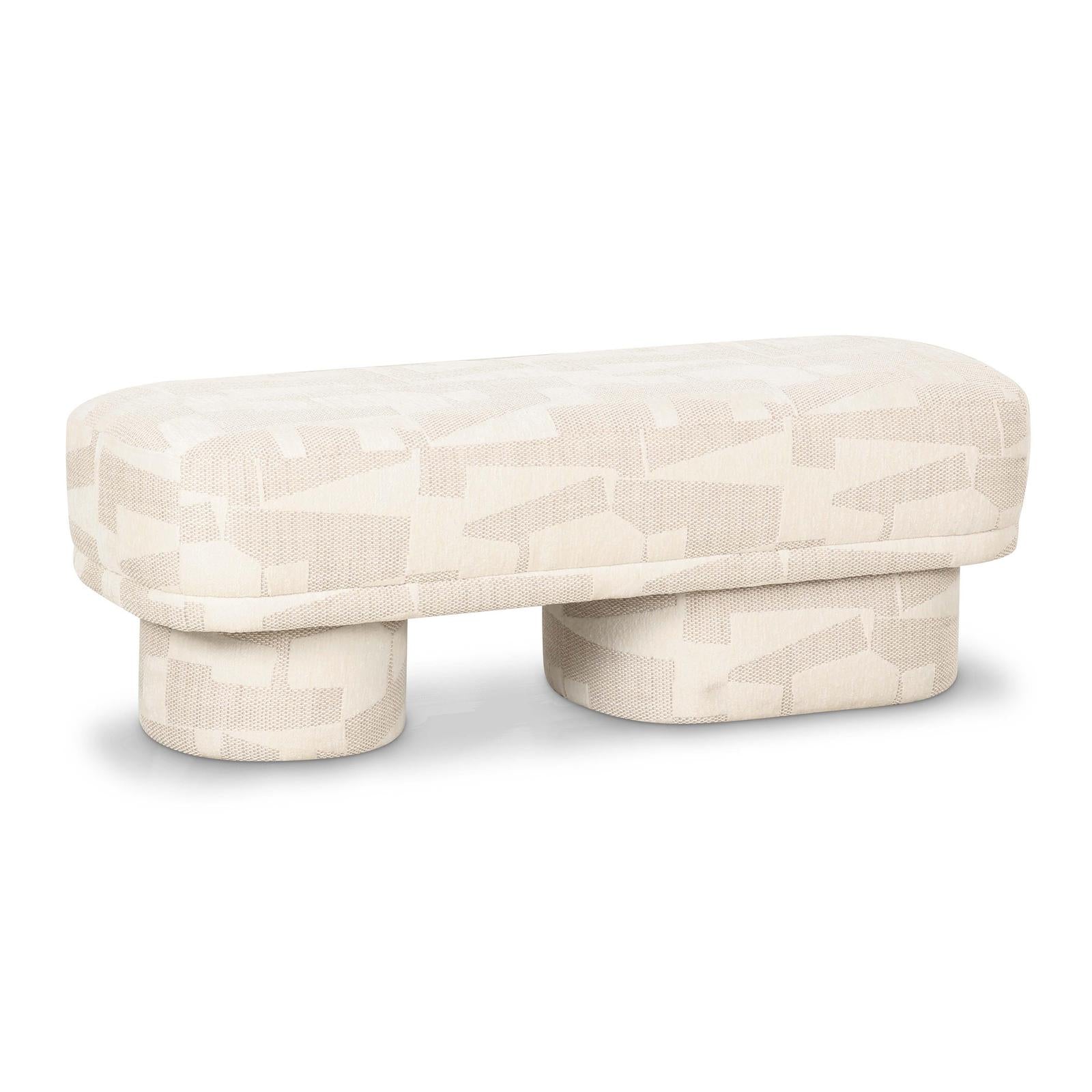 TOV Furniture Lena Jacquard Bench