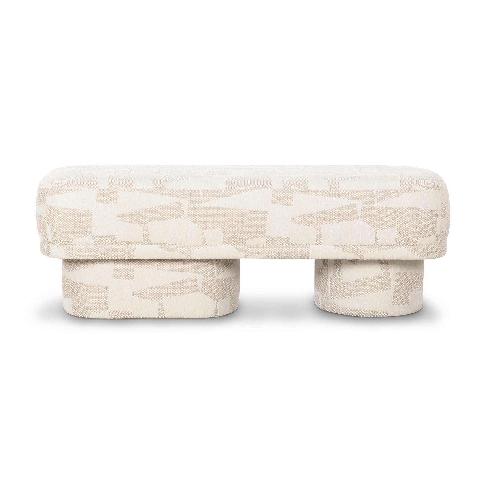 TOV Furniture Lena Jacquard Bench