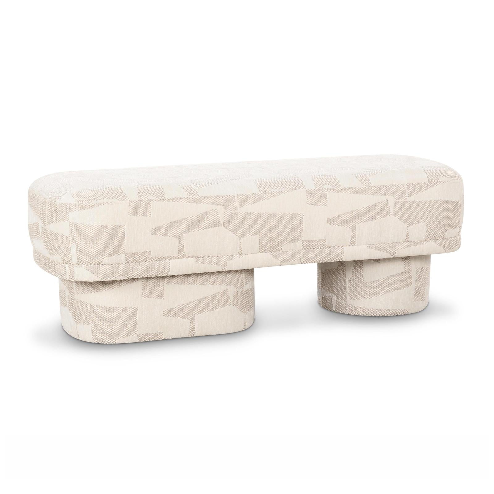 TOV Furniture Lena Jacquard Bench