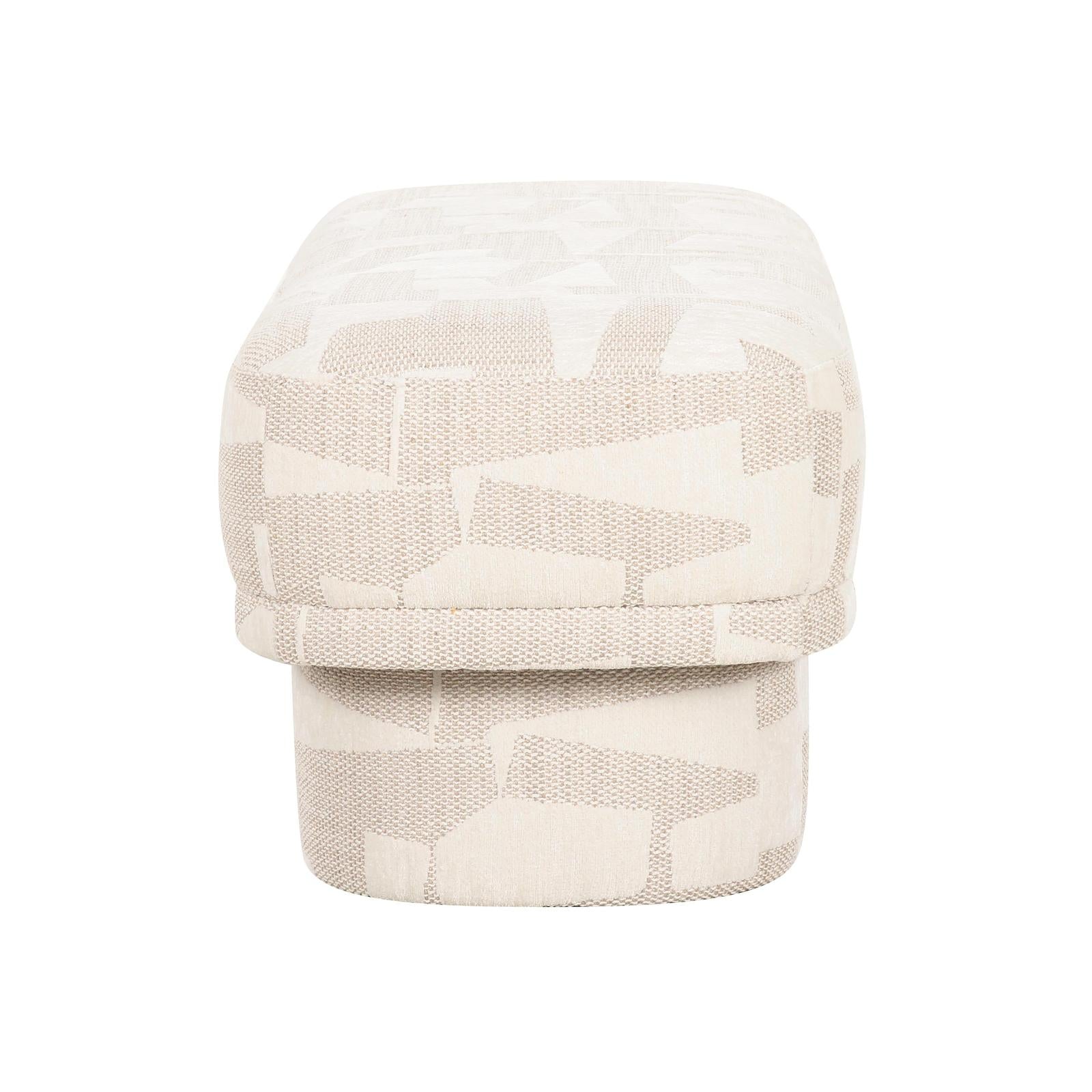 TOV Furniture Lena Jacquard Bench