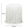 TOV Furniture Shag Me Performance Vegan Leather Ottoman