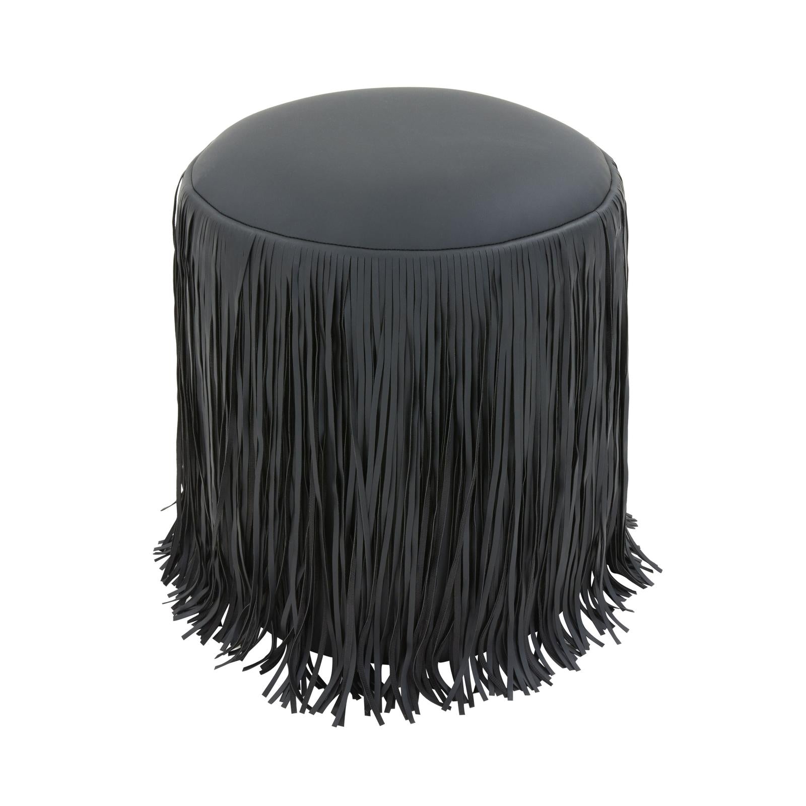 TOV Furniture Shag Me Performance Vegan Leather Ottoman