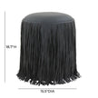 TOV Furniture Shag Me Performance Vegan Leather Ottoman