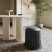 TOV Furniture Shag Me Performance Vegan Leather Ottoman