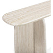 TOV Furniture Clementine Faux Travertine Console Table