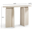 TOV Furniture Clementine Faux Travertine Console Table
