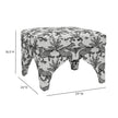TOV Furniture Raji Leopard Performance Jacquard Ottoman