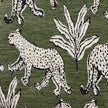 TOV Furniture Ollie Olive Green Leopard Jacquard Bench