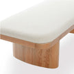 TOV Furniture Ollie White Performance Boucle Large Bench