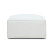 TOV Furniture Mindy Performance Chenille Basketweave Ottoman