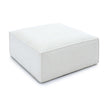 TOV Furniture Mindy Performance Chenille Basketweave Ottoman