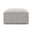 TOV Furniture Mindy Performance Chenille Basketweave Ottoman