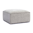 TOV Furniture Mindy Performance Chenille Basketweave Ottoman
