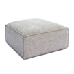 TOV Furniture Mindy Performance Chenille Basketweave Ottoman
