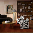 TOV Furniture Pippa Black Brushstroke Print Stool
