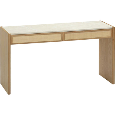TOV Furniture Paige Natural Oak Drawer Console Desk