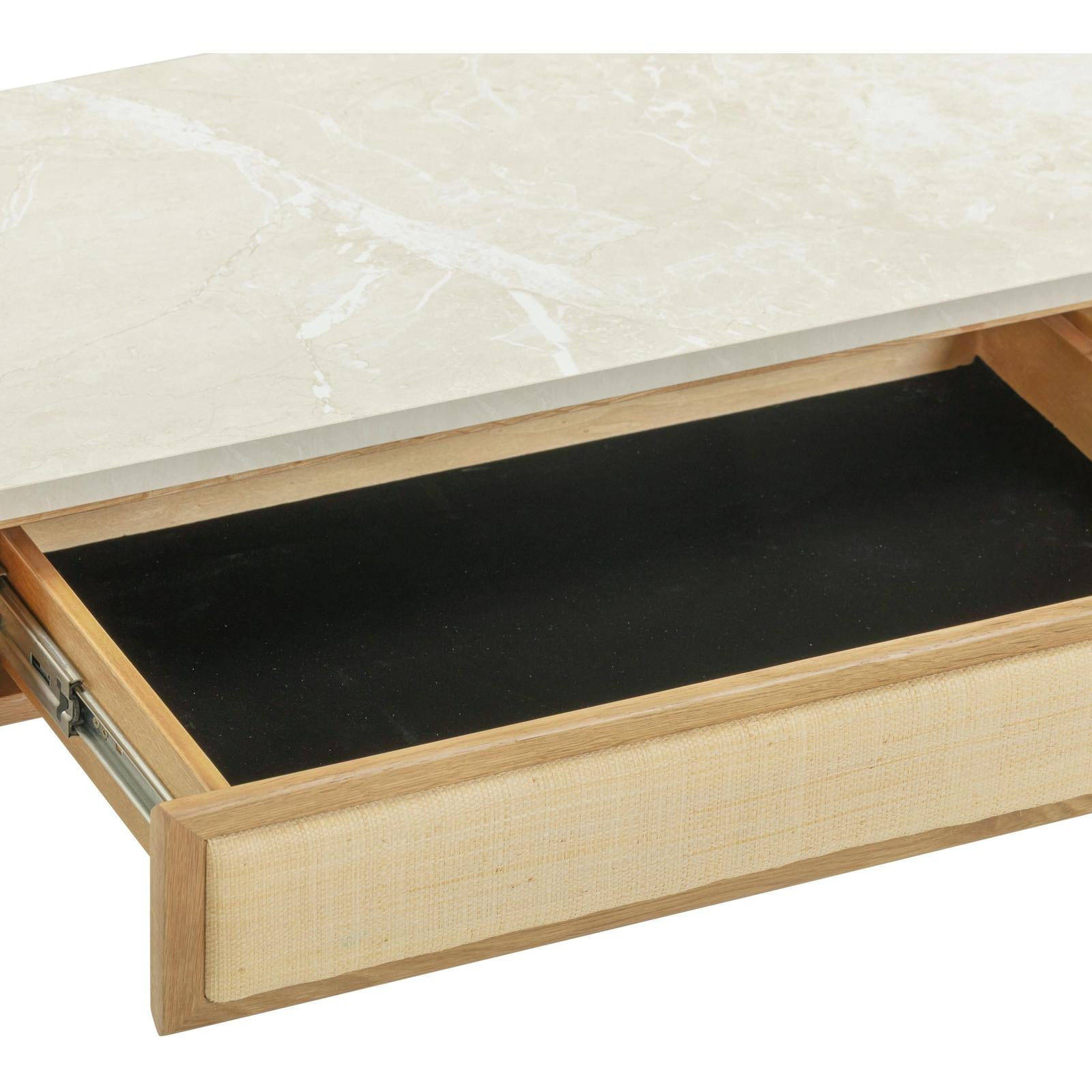 TOV Furniture Paige Natural Oak Drawer Console Desk