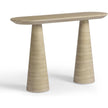 TOV Furniture Sandra Faux Travertine Indoor/Outdoor Console Table