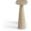 TOV Furniture Sandra Faux Travertine Indoor/Outdoor Console Table