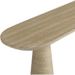 TOV Furniture Sandra Faux Travertine Indoor/Outdoor Console Table