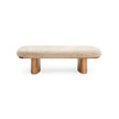 TOV Furniture Ollie Straight Vegan Shearling Large Bench