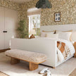 TOV Furniture Ollie Straight Vegan Shearling Large Bench