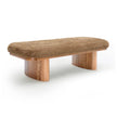 TOV Furniture Ollie Straight Vegan Shearling Large Bench