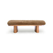 TOV Furniture Ollie Straight Vegan Shearling Large Bench
