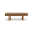 TOV Furniture Ollie Straight Vegan Shearling Bench