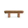 TOV Furniture Ollie Straight Vegan Shearling Bench