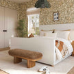 TOV Furniture Ollie Straight Vegan Shearling Bench