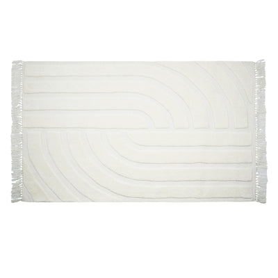 TOV Furniture Loop White Area Rug