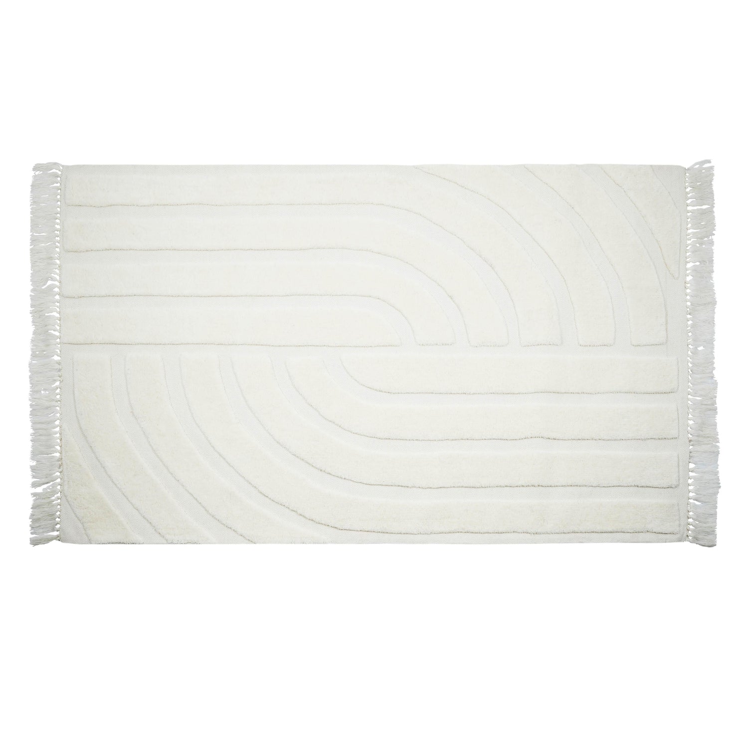 TOV Furniture Loop White Area Rug