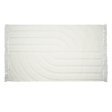 TOV Furniture Loop White Area Rug