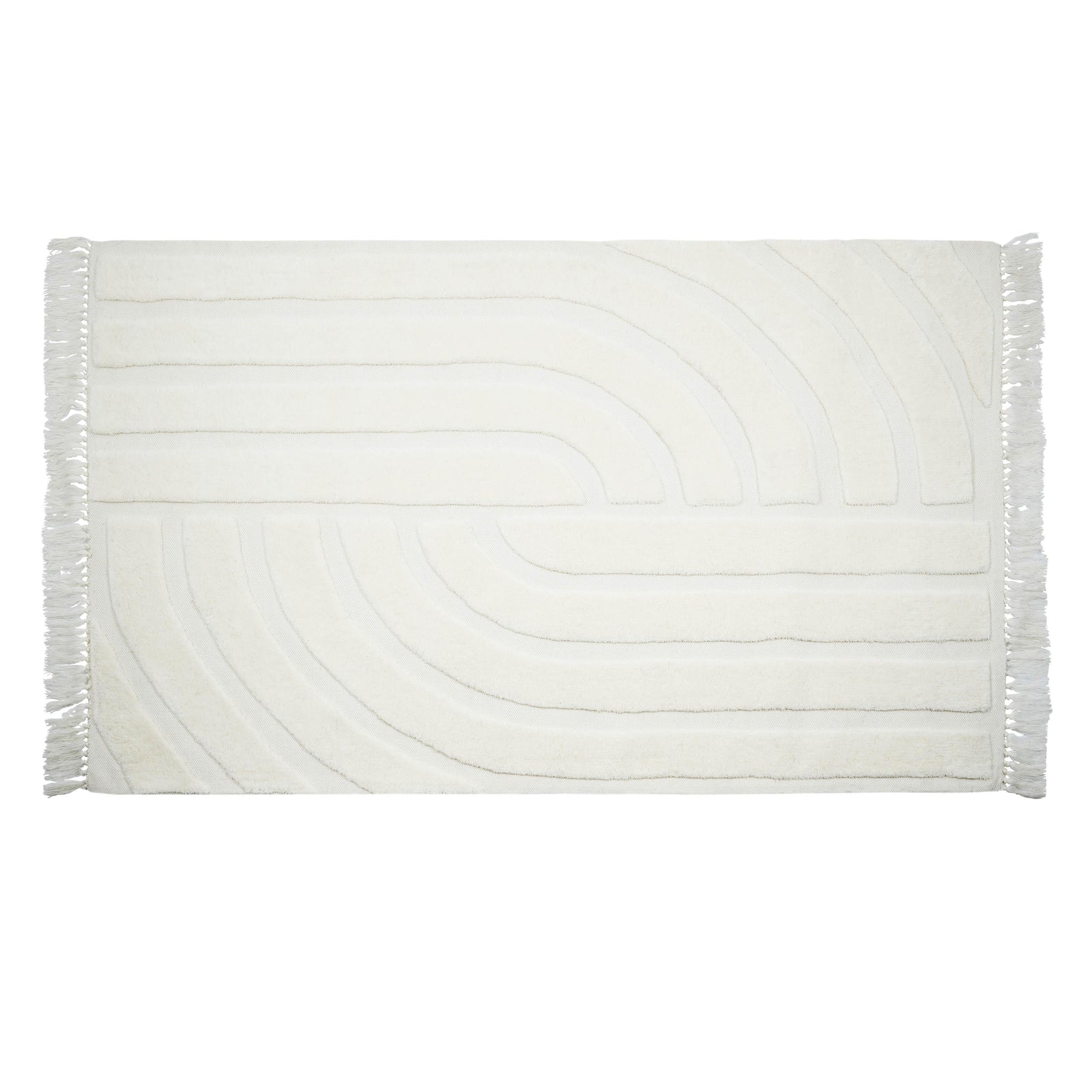 TOV Furniture Loop White Area Rug