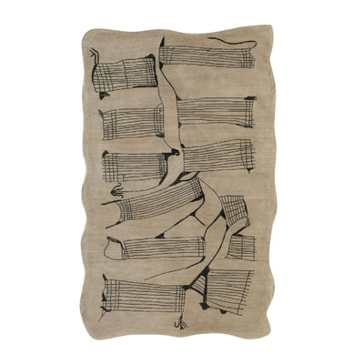 TOV Furniture Mezzo Natural Hand Tufted Wool Area Rug 5'X8'
