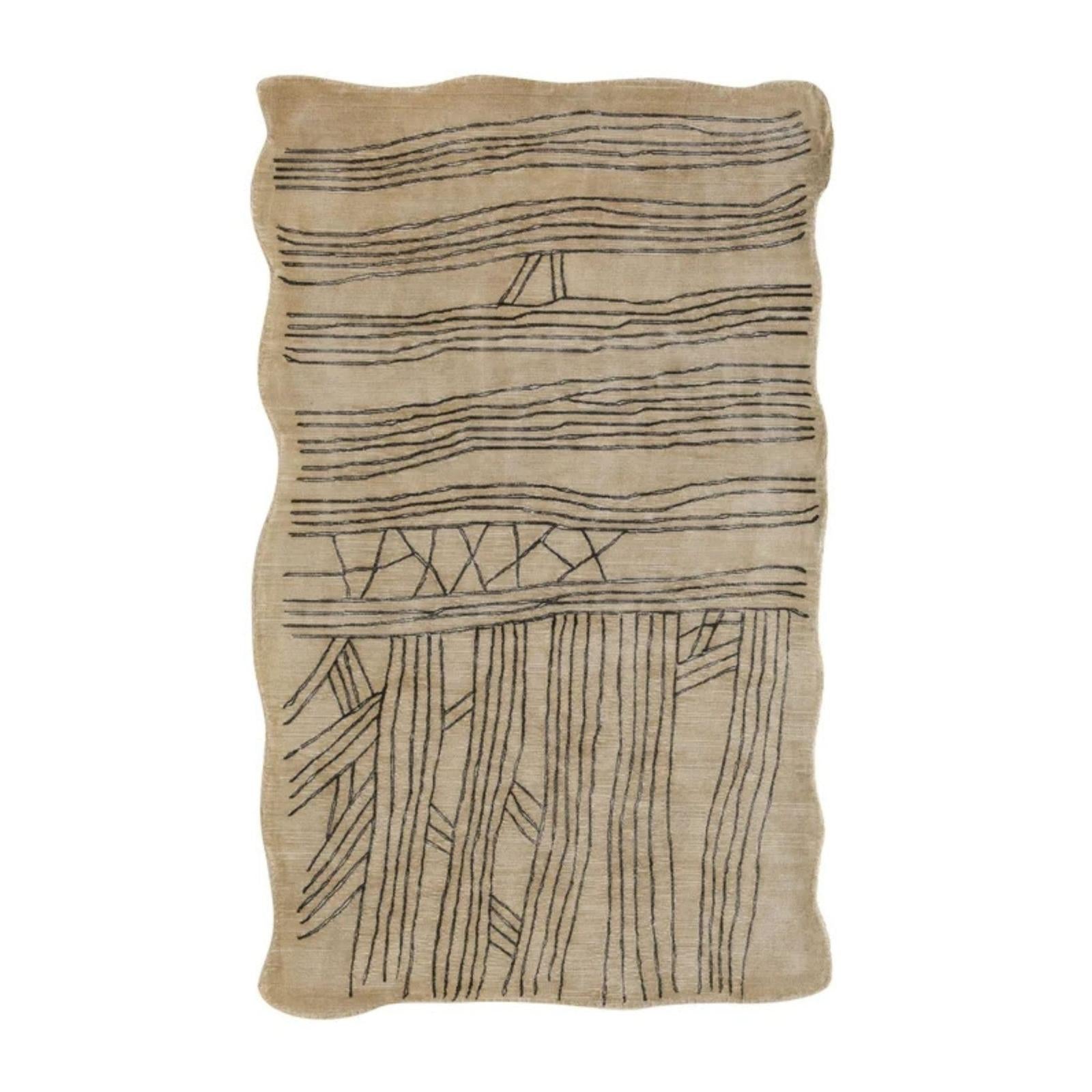 TOV Furniture Daphne Natural Hand Tufted Wool Area Rug 5'X8'