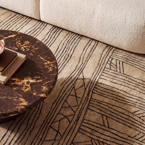 TOV Furniture Daphne Natural Hand Tufted Wool Area Rug 5'X8'