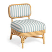 TOV Furniture Dorine Striped Performance Linen & Rattan Accent Chair