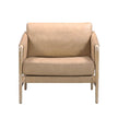 TOV Furniture Chakka Tan Genuine Leather Accent Chair